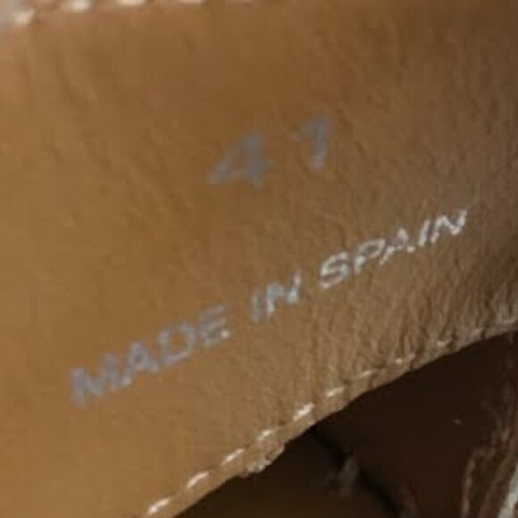 New SEE by CHLOE' Glyn Scalloped Leather Espadrille Wedge Sandal 11 MSRP $350 - Picture 9 of 9